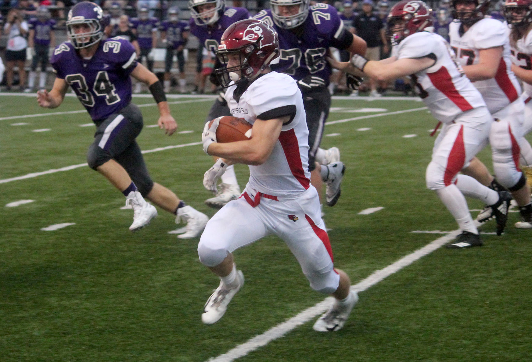 Chi-Hi football at Eau Claire Memorial 9-14-18